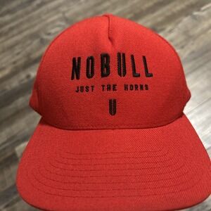 Nobull Just The Horns Black Strap Back Adjustable Trucker Mesh Hat Cap